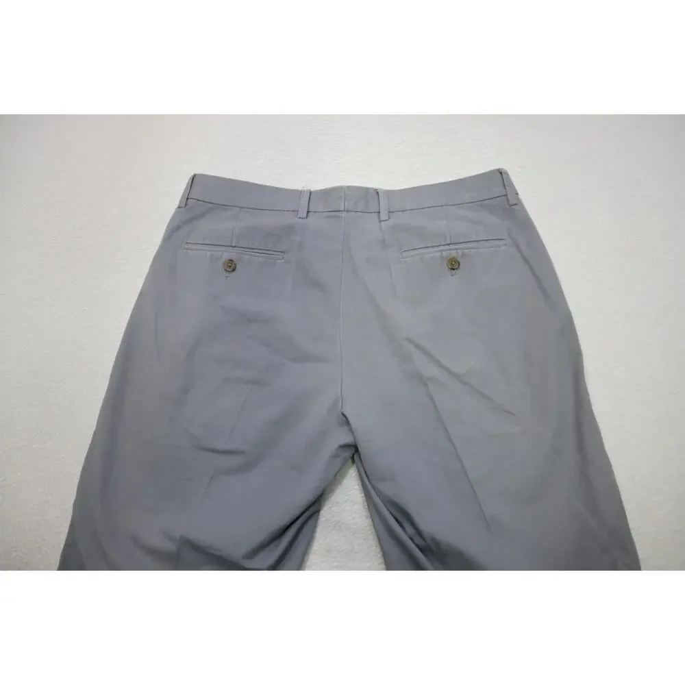 J Crew Slim Fit Bedford Khaki Dress Pants Gray‎ Casual Flat Mens 32 x 30